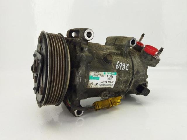 Compressor de aparelho de ar condicionado 9651910980 PEUGEOT
