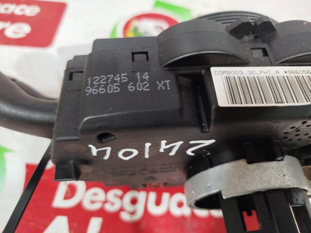 Comutador instalado na coluna da direção, montado 96605602XT PEUGEOT
