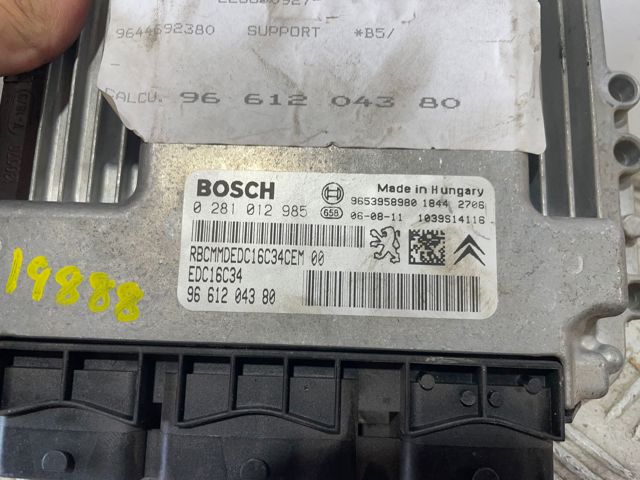 Módulo de direção (Centralina eletrônica) de motor 9661204380 PEUGEOT