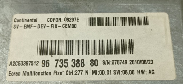 9673538880 Peugeot/Citroen