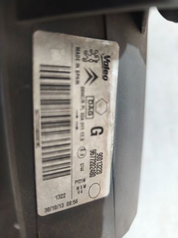 Luz esquerda 9677202480 PEUGEOT