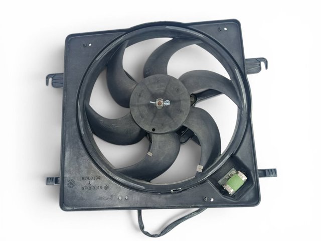 Difusor do radiador de esfriamento, montado com motor e roda de aletas 97KB8C607BJ FORD