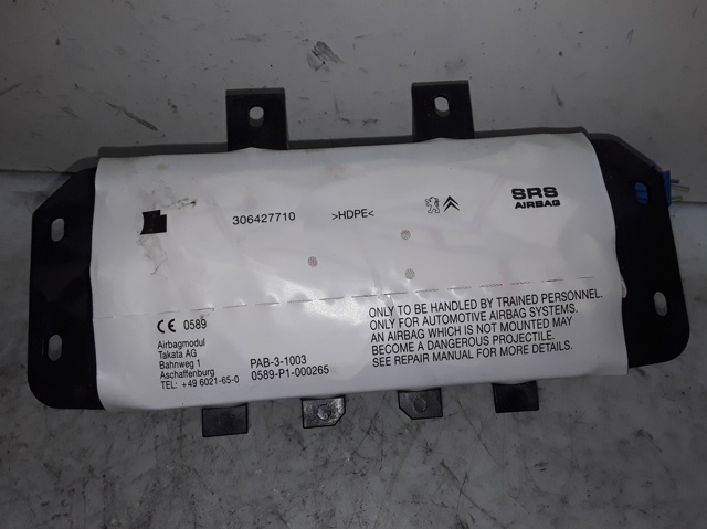 Cinto de segurança (AIRBAG) de passageiro 9801618280 PEUGEOT