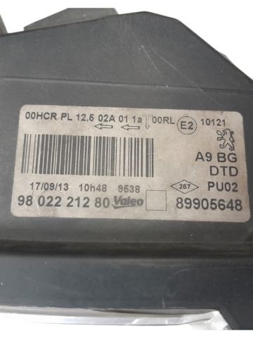 Luz direita 9802221280 PEUGEOT