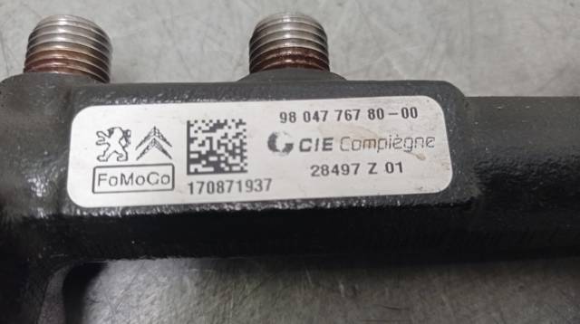 Distribuidor de combustível (rampa) 9804776780 PEUGEOT