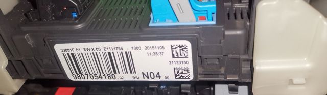 Módulo de direção (Centralina eletrônica) de motor 9807054180 PEUGEOT
