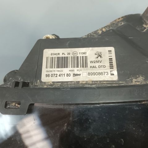 Luz direita 9807241180 PEUGEOT