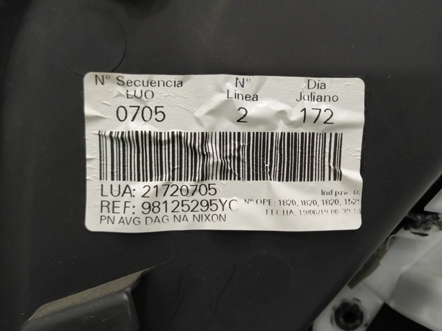 98125295YC Peugeot/Citroen
