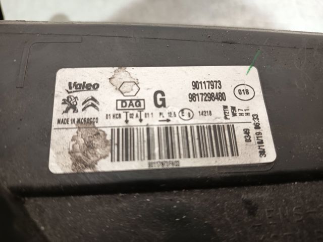 Luz esquerda 9817298480 PEUGEOT