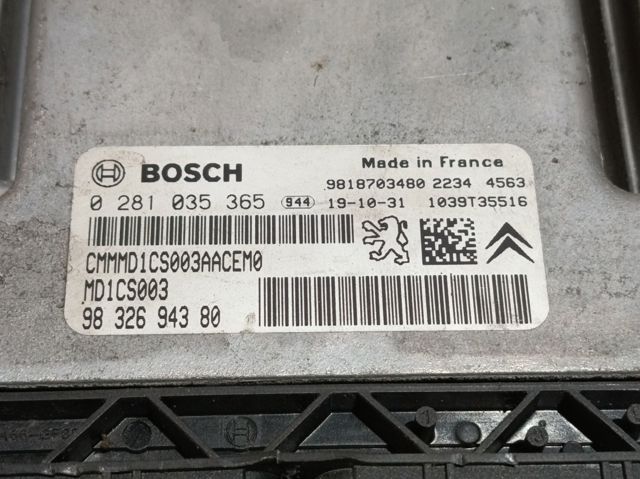 9818703480 Peugeot/Citroen