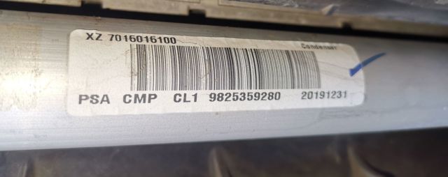 Radiador de aparelho de ar condicionado 9825359280 OPEL