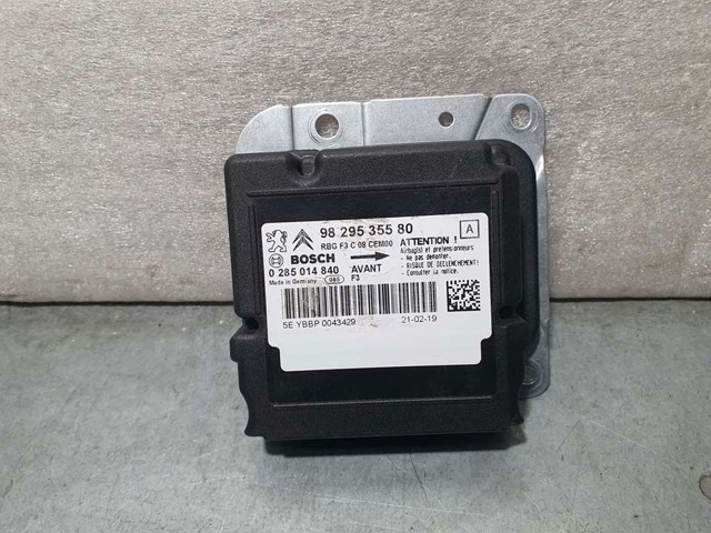 Módulo processador de controlo da bolsa de ar (Centralina eletrônica AIRBAG) 9829535580 PEUGEOT