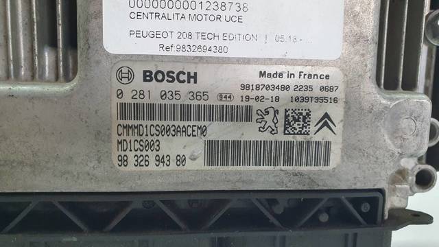 9832694380 Peugeot/Citroen