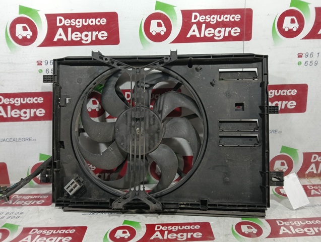 Difusor do radiador de esfriamento, montado com motor e roda de aletas 9832930080 OPEL