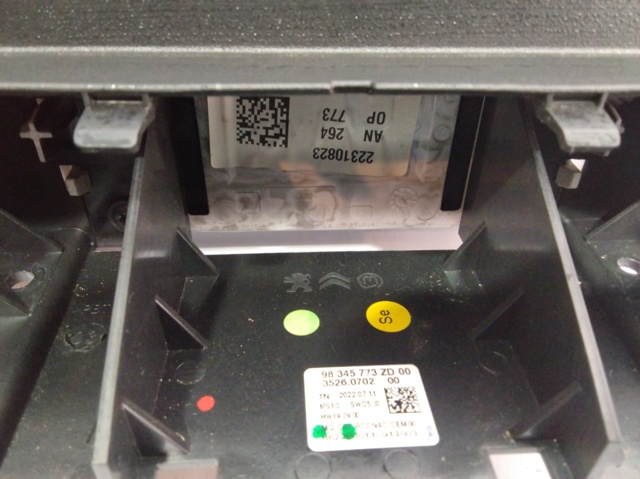 Mostrador multifuncional 98345773ZD OPEL