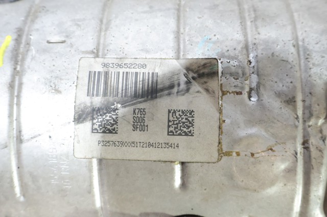 Filtro de partículas do sistema dos gases de escape 9839652280 OPEL