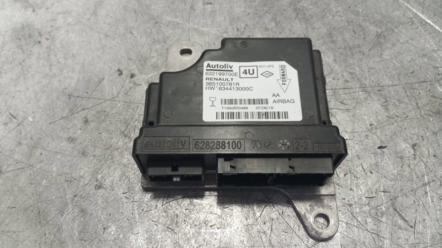 Anel AIRBAG de contato, cabo plano do volante 985100781R RENAULT