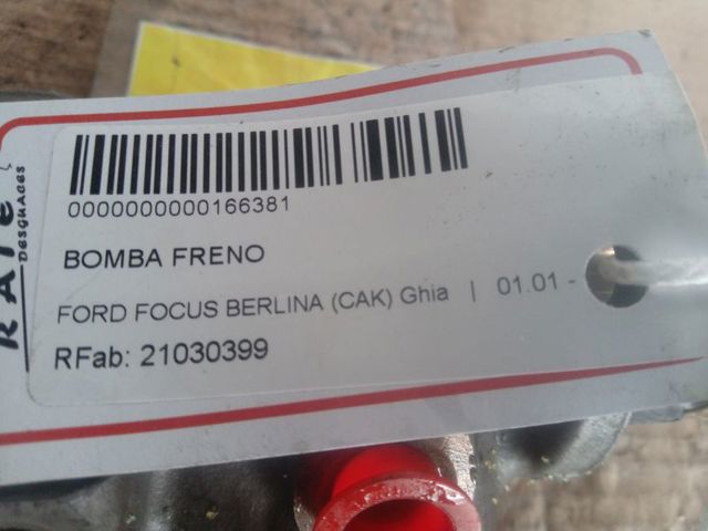 Cilindro mestre do freio 98AB2B507CA FORD