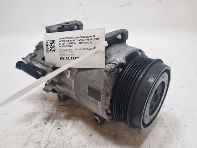 Compressor de aparelho de ar condicionado A0022304811 MERCEDES