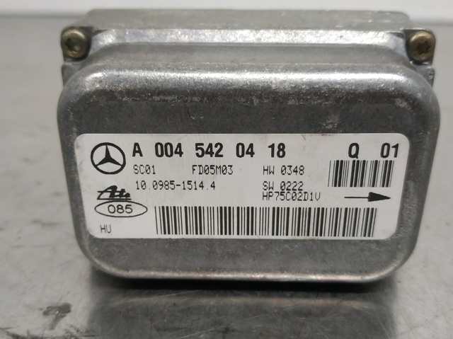 Sensor de aceleração transversal (ESP) A0045420418 MERCEDES