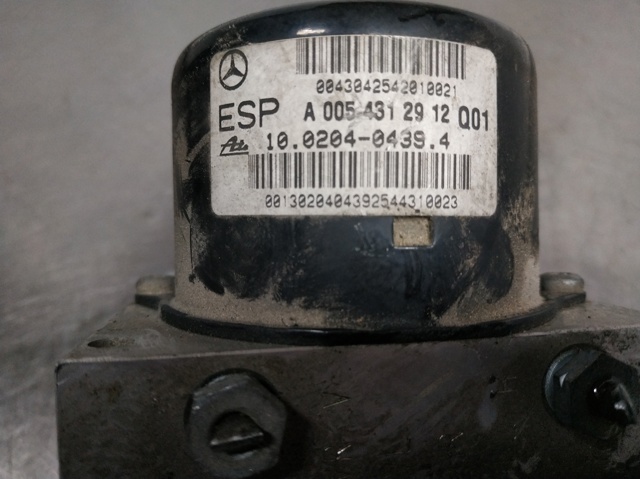 Unidade hidráulico de controlo ABS A0054312912 MERCEDES