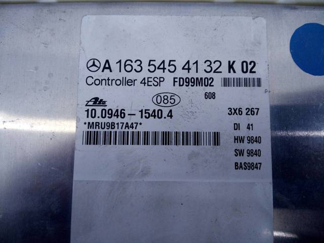 Módulo de direção (Centralina eletrônica) de motor A0265456632 MERCEDES