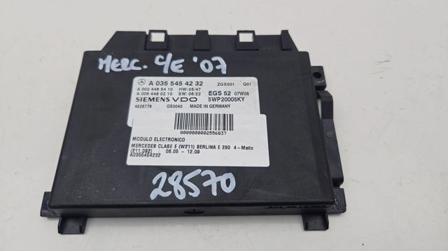 Módulo de direção (Centralina eletrônica) da Caixa Automática de Mudança eletrônica A0355454232 MERCEDES