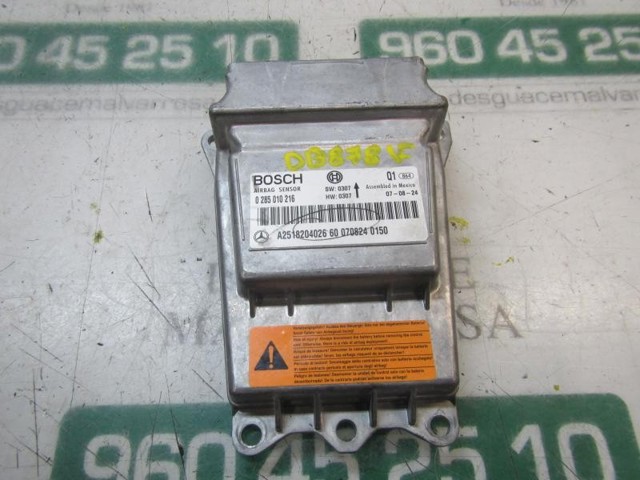 Módulo processador de controlo da bolsa de ar (Centralina eletrônica AIRBAG) A1648208126 MERCEDES