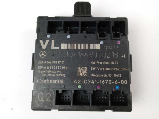 Módulo de conforto da porta dianteira A1669000218 MERCEDES
