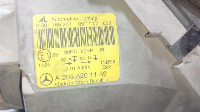 Luz esquerda A2038201159 MERCEDES