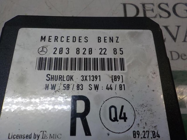 Unidade de conforto A2038202285 MERCEDES