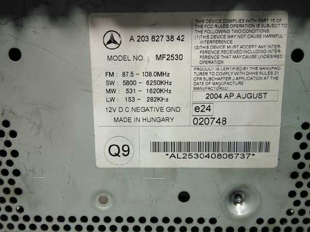 A2038273842 Mercedes