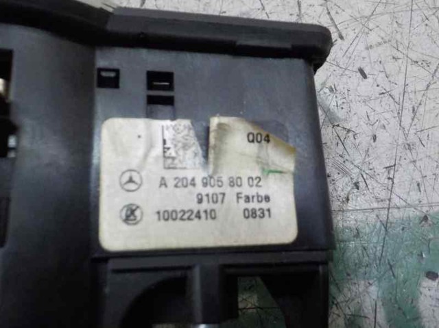 Comutador das luzes no "painel de instrumentos" A20490580029107 MERCEDES
