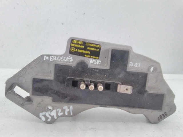 Resistor (resistência) de ventilador de forno (de aquecedor de salão) A2108214651 MERCEDES