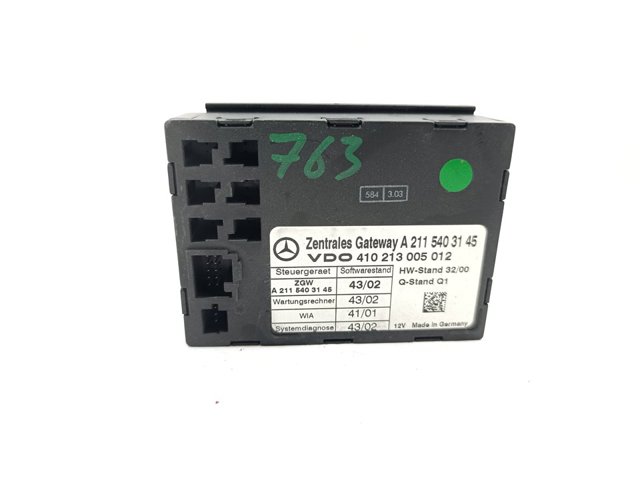 Unidade de controlo do fecho central A2115403145 MERCEDES
