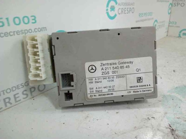 Unidade de controlo de iluminação A2115408545 MERCEDES