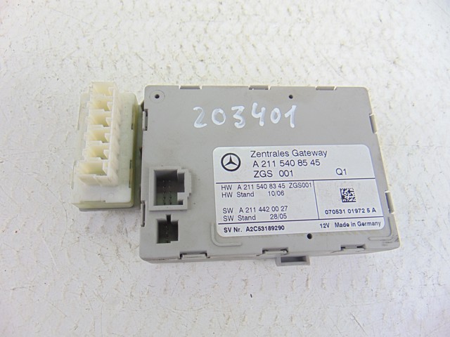 Unidade de controlo de iluminação A2115408545 MERCEDES