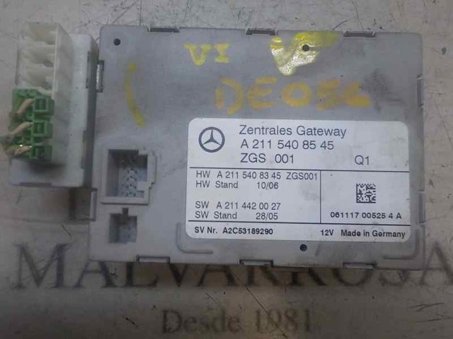 Unidade de controlo de iluminação A2115408545 MERCEDES