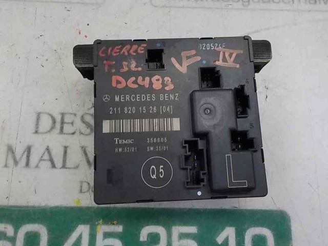 Módulo de conforto da porta traseira A2118201526 MERCEDES