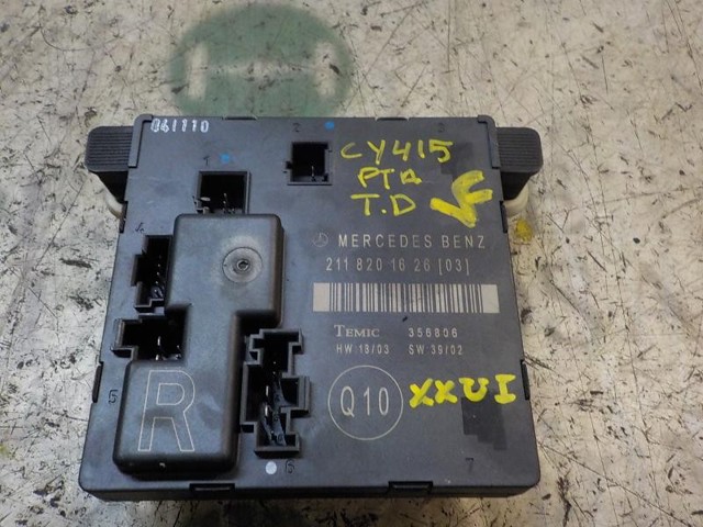 Módulo de conforto da porta traseira A2118201626 MERCEDES