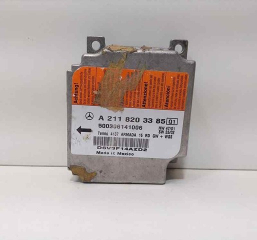 Módulo processador de controlo da bolsa de ar (Centralina eletrônica AIRBAG) A2118203385 MERCEDES