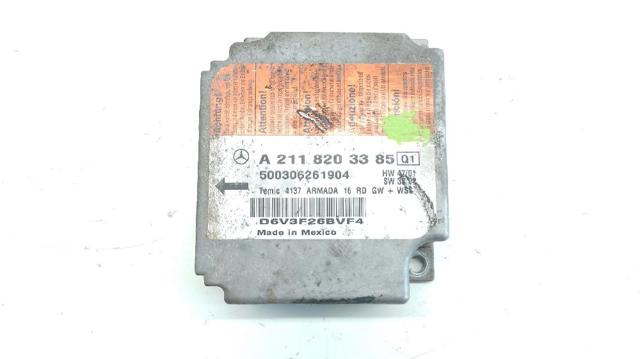 Módulo processador de controlo da bolsa de ar (Centralina eletrônica AIRBAG) A2118203385 MERCEDES