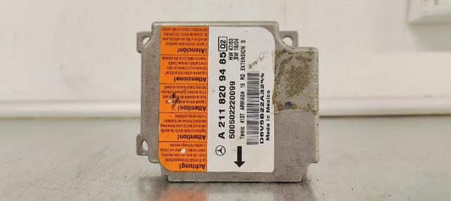 Módulo processador de controlo da bolsa de ar (Centralina eletrônica AIRBAG) A2118209485 MERCEDES