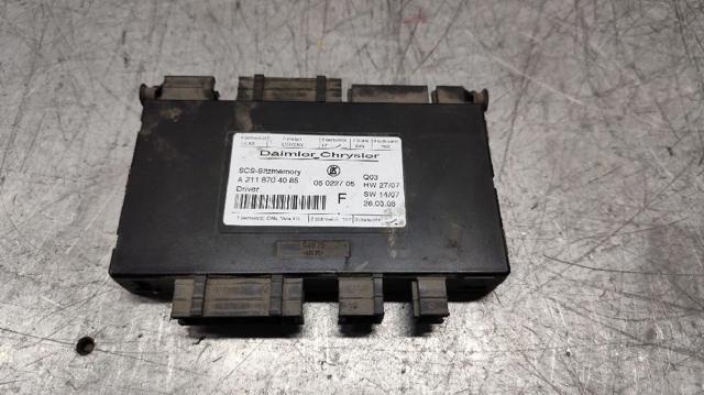 Assento dianteiro esquerdo A2118704085 MERCEDES