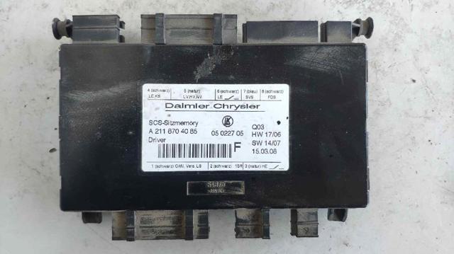 Assento dianteiro esquerdo A2118704085 MERCEDES