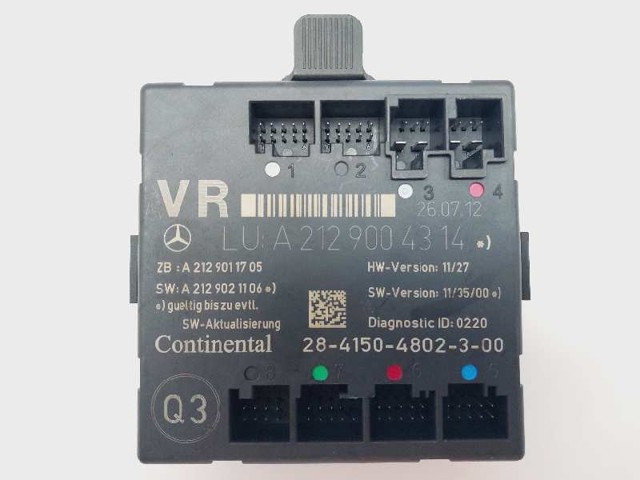 Módulo de conforto da porta dianteira A2129004314 MERCEDES