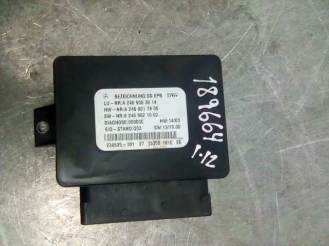 Unidade de controlo (módulo) do freio de estacionamento eletromecânico A2469003014 MERCEDES