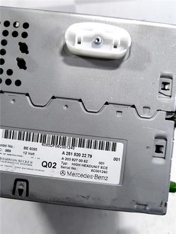 Aparelhagem de som (rádio AM/FM) A2518202279 MERCEDES