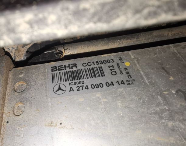 Radiador de intercooler A2740900414 MERCEDES