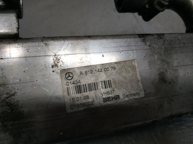 Radiador do sistema EGR de recirculação dos gases de escape A6121420079 MERCEDES